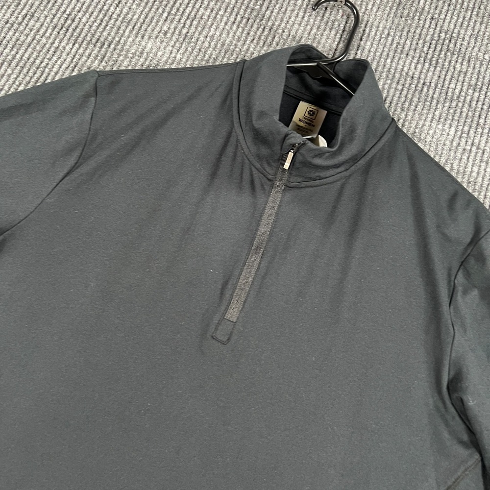 Sun Mountain Pullover Shirt Womens‎ XL Extra Large Black Long Sleeve 1/4 Zip